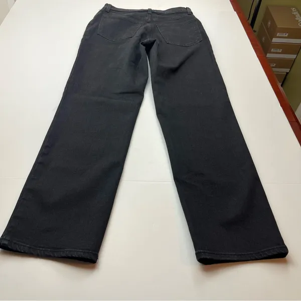 Abercrombie & Fitch 90s Straight Ultra High Rise 29 / 8 Regular Black Denim Jean - Image 11