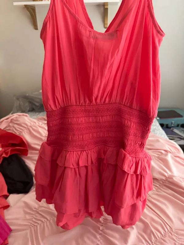 DO+BE Boutique Coral Romper - Image 3
