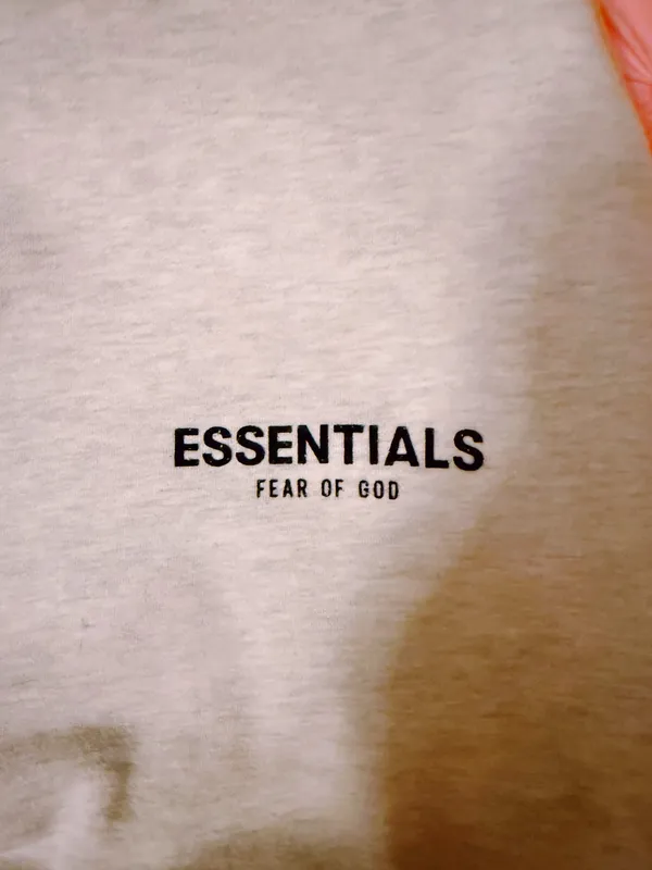 Essentials Grey Fear of God Hoodie - Image 4