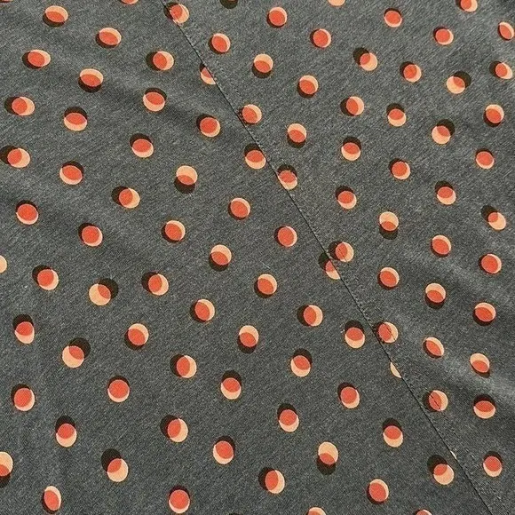 BODEN‎ | Woman's Blue Polka Dot Confetti Long Sleeve Swing Tunic Mini Dress, 8R - Image 7