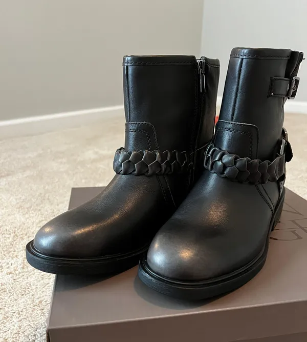 Crown Vintage Moto Boots - Image 2