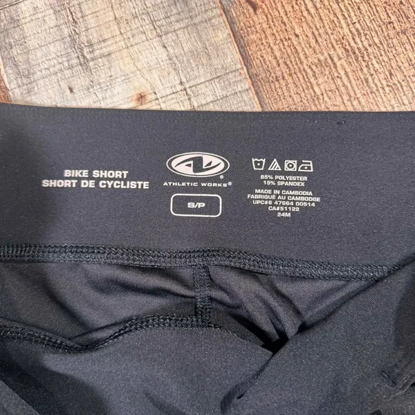 Athletic Works Womens Black Dri-More Tech Bike Shorts Size Small Gym Activewear - Image 4