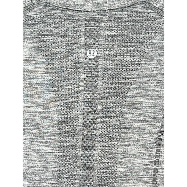Lululemon Swiftly Tech Long Sleeve Shirt 2.0 Heathered Slate Gray Thumbholes 10 - Image 6