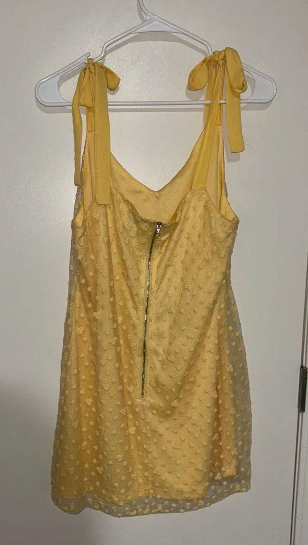 Francesca’s Mini Yellow Dress (RESELL) - Image 3