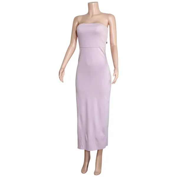 NBD Dream High Slit Strapless Gown, Lilac, Medium - Image 6