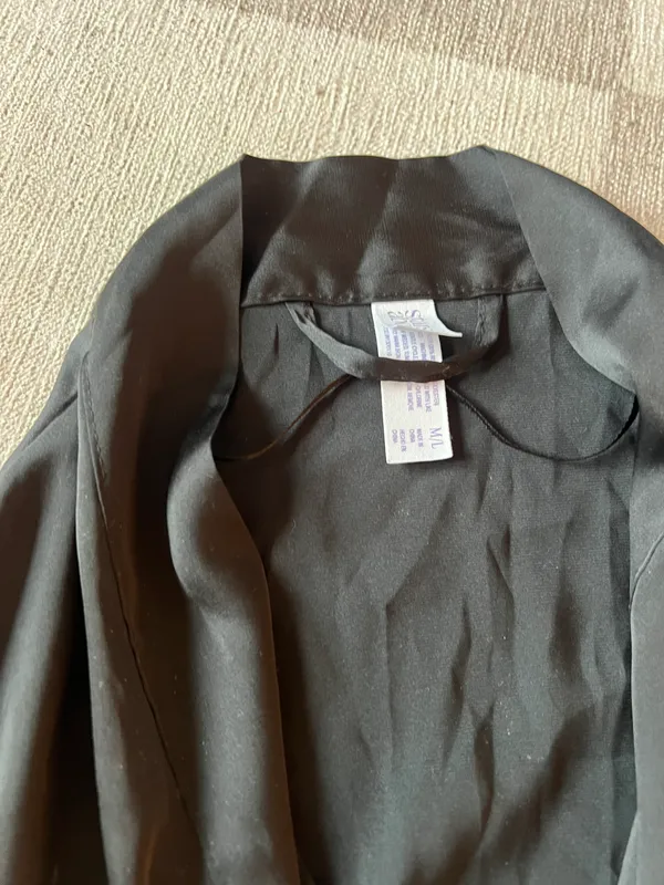 Stars Above Black Silk Robe - Image 2