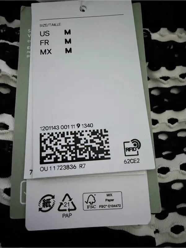 H&M Beachwear Perforated Wide-Leg‎ Pants Medium NWT - Image 5