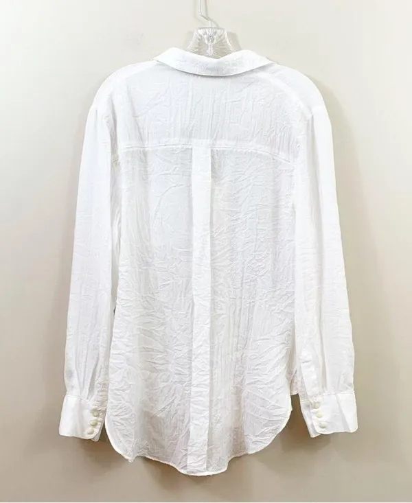 Free People Revolve That's a Wrap Shirt in Ivory - Image 6