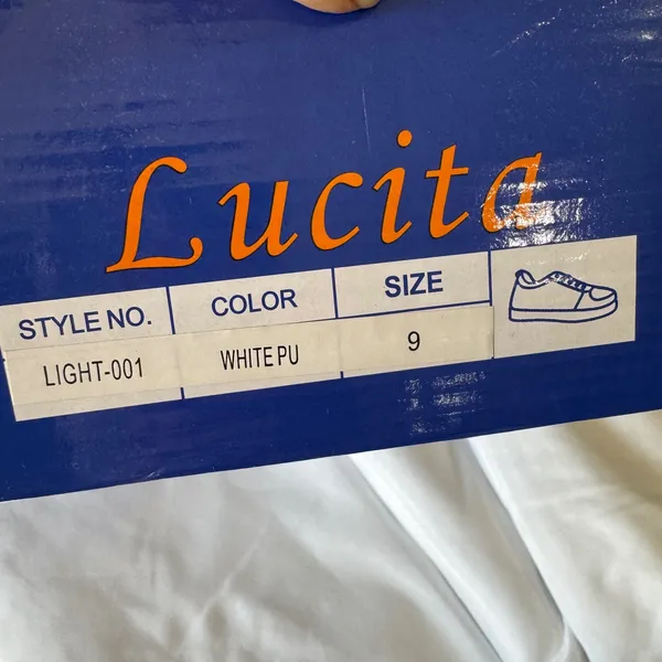 Lucita White PU LED Light‎ Up Sneakers LIGHT-001 Womens Size 9 USB NOT TESTED - Image 11