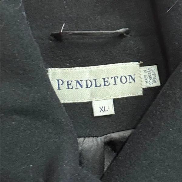 Pendleton Classic Black Wool and Cashmere Blende‎ Coat size XL - Image 2