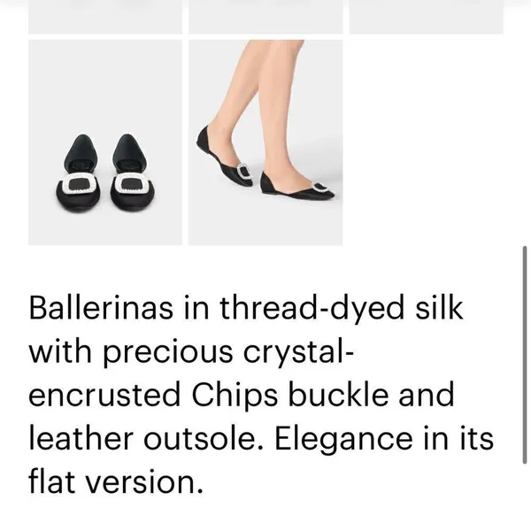 Roger Vivier Chip Strass Ballet Flat Black Black Size 5.5 - Image 13