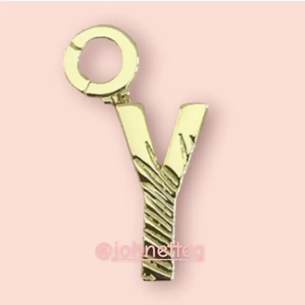 Gorjana Parker 18K Gold Plated Charm Initial Y - Image 7