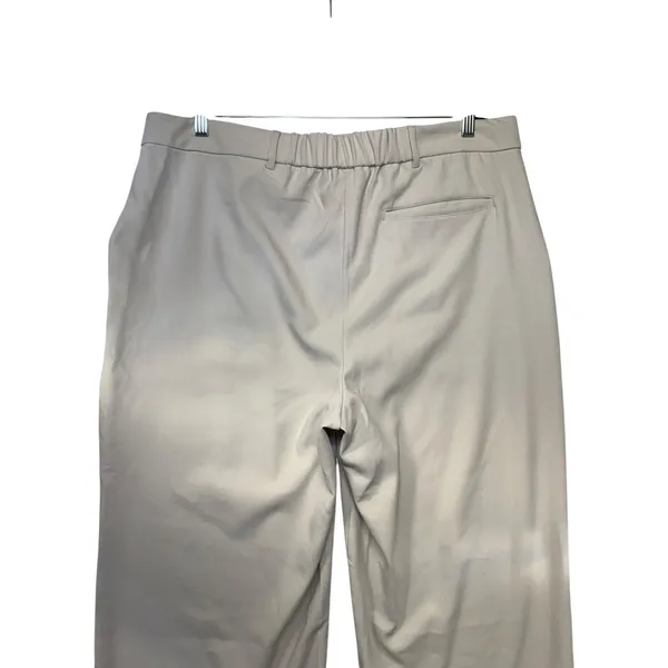 Old Navy Taylor Wide Leg Trouser Extra High Rise Beige Tan XL Pleated‎ Workwear - Image 9
