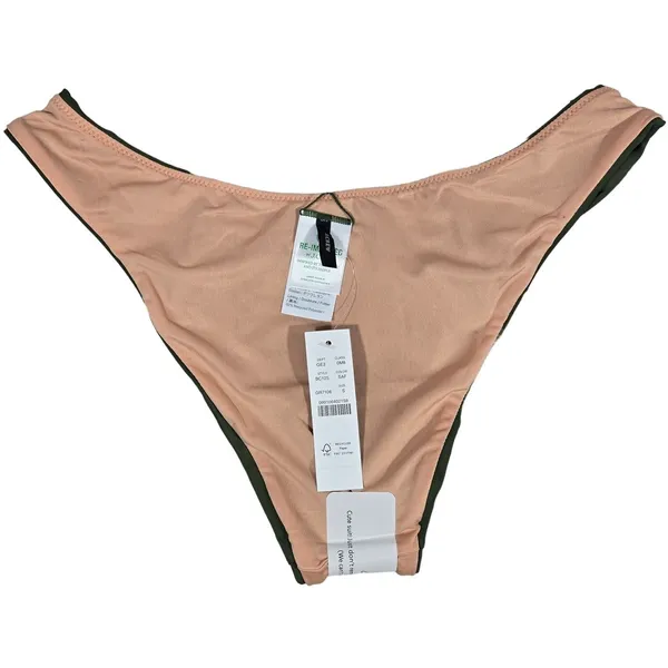 J.‎ Crew Curved-waist cheeky bikini bottom Safari Green S NWT - Image 4