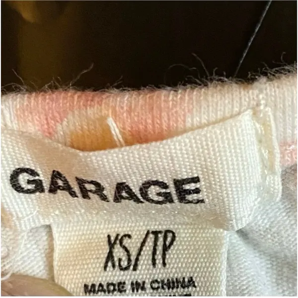 Garage Floral Cropped Cami Bralette‎ Corset Style Y2K Cottagecore XS - Image 3