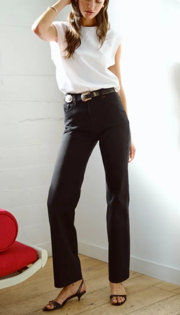 Abercrombie Black 90s relaxed women’s jeans - Image 6