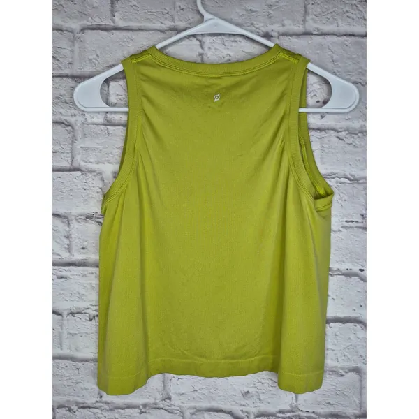 Peloton Seamless Crop Muscle Tank Top Lime Green Chartreuse Neon Women XS/S - Image 3
