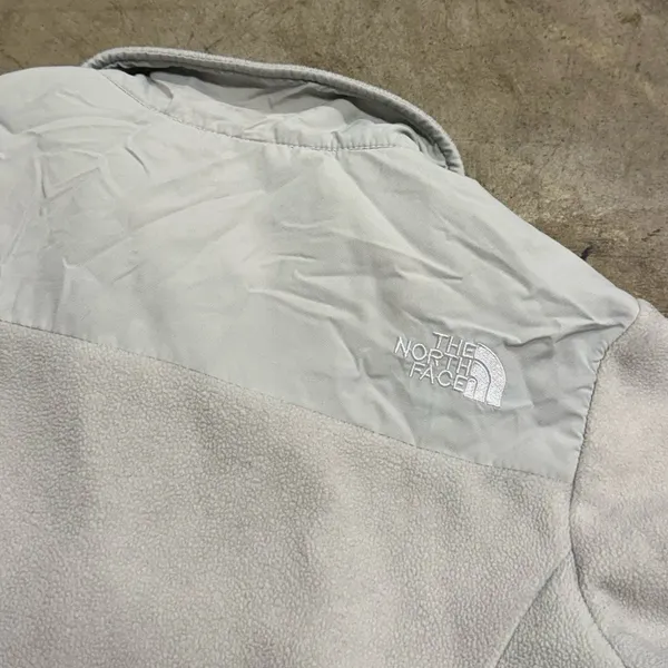 The North Face Denali Full Zip Polartec Fleece Jacket Light Grey S - Image 7