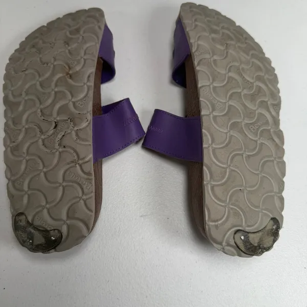 Birkenstock Betula 39 Sandals Purple Slide Two Strap Cork Footbed Adjustable Comfort Shoes - Image 12