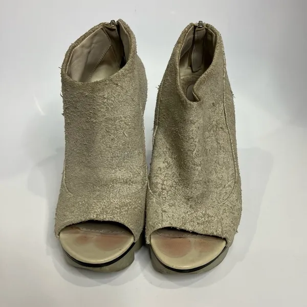 Camilla Scovgaard tan suede leather‎ platform stiletto Heels size 35.5 - Image 3