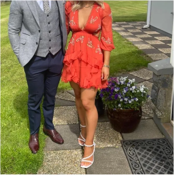Orange Embellished Asos’s Dress - Image 2