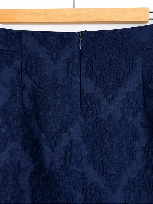 Zara Navy Mini Skirt - Image 6