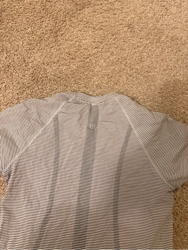 lululemon athletica Striped Swiftly Tech in Black and White - Image 5