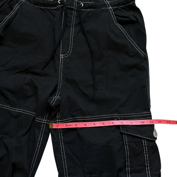 Garage Cargo Pant Black XS Contrast Stitching Skater Gorpcore Streetwear Utility - Image 8