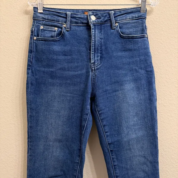 MOTHER Crop Jeans Shoot To Thrill Blue Denim Size 27- Stretch *ALTERED - Image 3