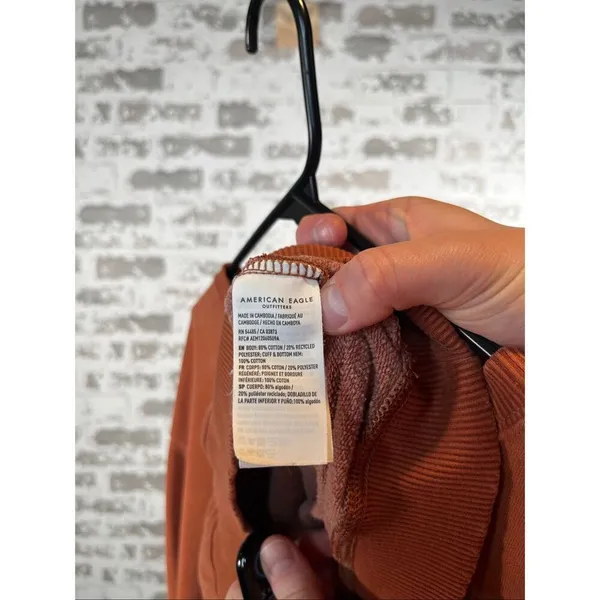 American Eagle | women burnt orange cropped crew neck - Image 4