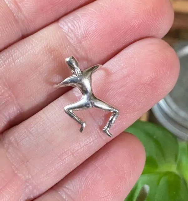 Sterling Silver Climbing Man Ear Cuff - Image 2