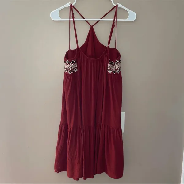 American Eagle Outfitters Women's Boho High Neck Halter Dress Size Medium‎ - Image 4