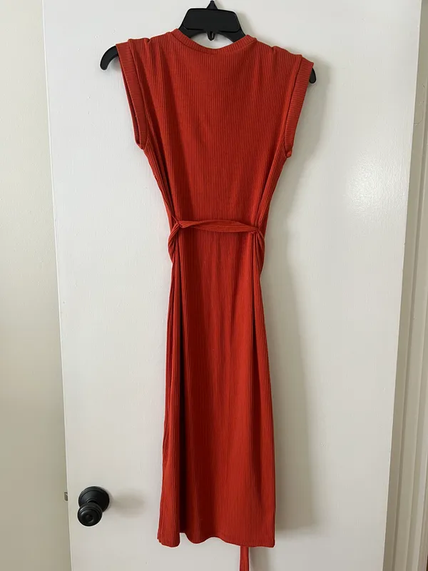 Alya Burnt Orange Dress - Image 3