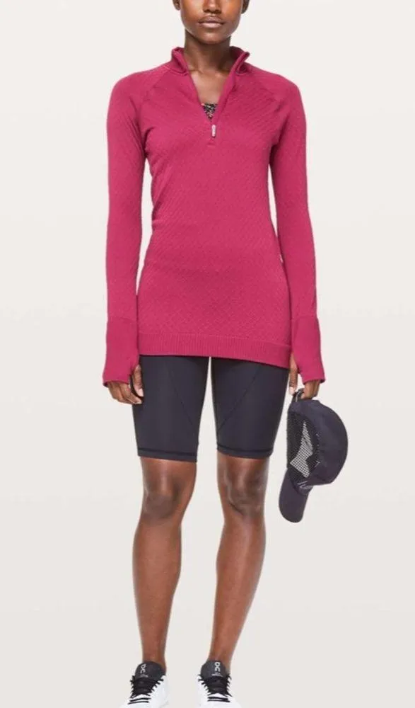 Lululemon Rest Less 1/2 Zip Star Ruby - Image 2