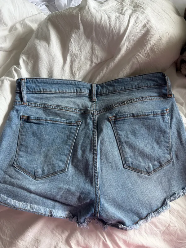 STS Blue Aubrey High-Rise Light Blue Distressed Denim Shorts - Image 6