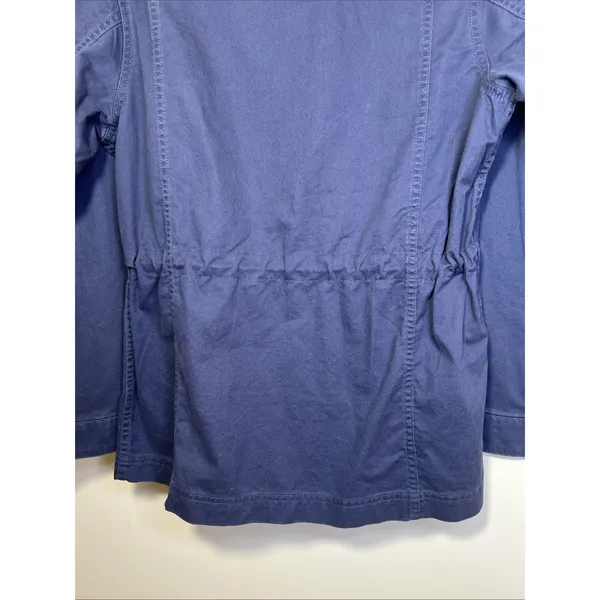 GAP‎ Women's Field Jacket Medium Midnight Blue Full Zip Utility NWT $108 Flaw - Image 10
