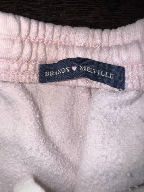Brandy Melville Light Pink Sweatpants - Image 4