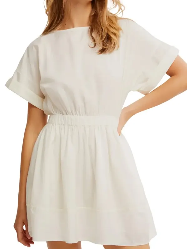 181. Free People White cotton poplin Mini Dress - Image 2