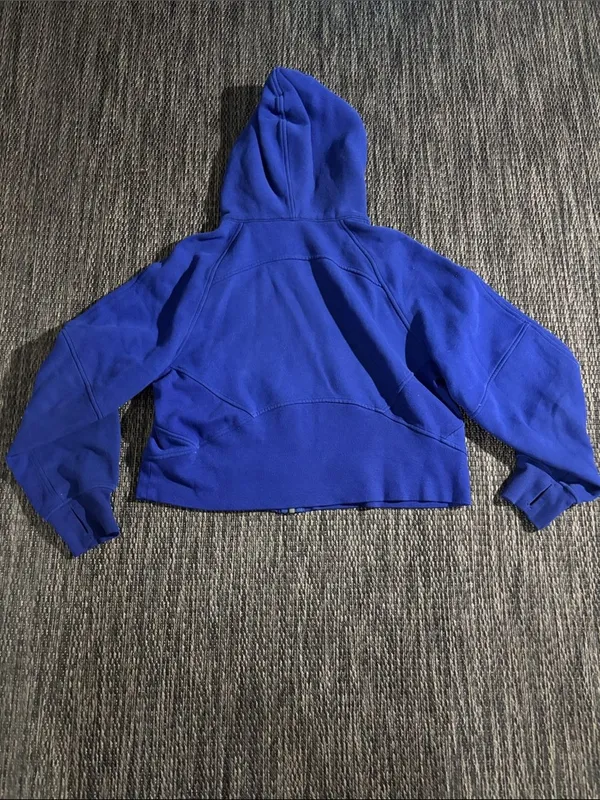 Lululemon Scuba Oversized Full Zip Riverside Blue Light Cotton Terry Size XS/S - Image 2