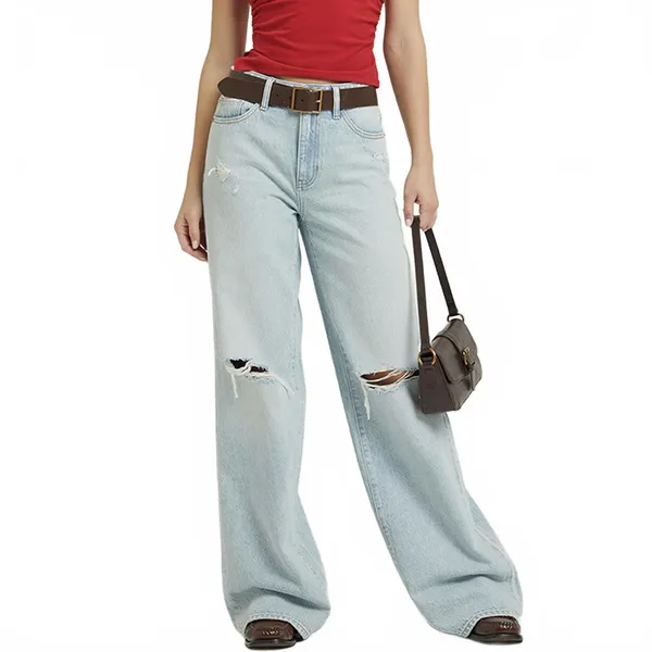 Pacsun Jessie High Waisted Baggy Jeans Light Indigo NWT Joanie Size 27 - Image 2