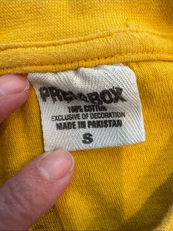Pressbox Yellow Long-Sleeve Crewneck with WSU Graphic - Image 3