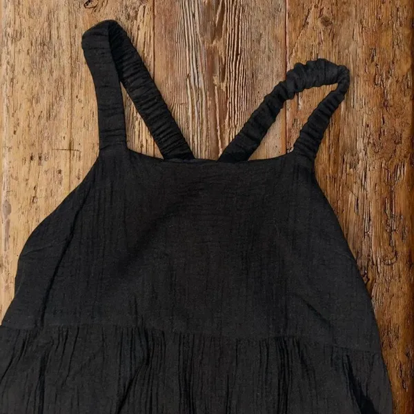Maurice's Black tiered maxi dress with - Image 2