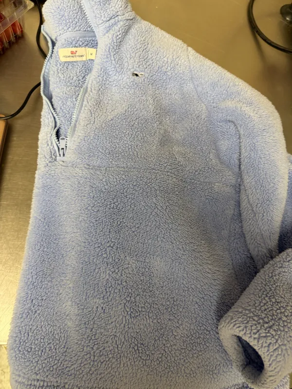 Vineyard vines Blue Fleece 1/2 zip med. - Image 7