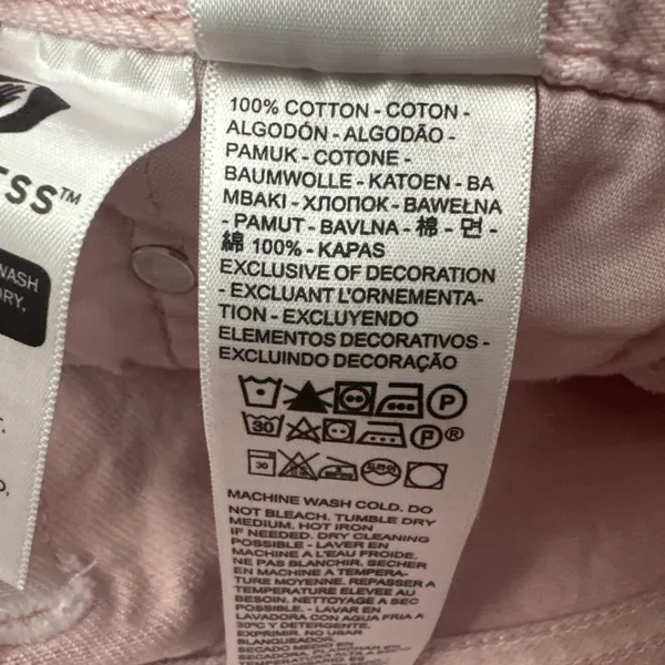 Levi's 501 Original Fit Jeans Pink Button Fly Straight Leg Women's 26 x 30 - Image 7