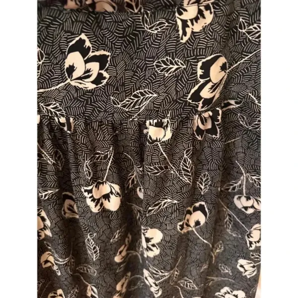 Lizard Thicket Black Floral Maxi Dress Large - Image 3