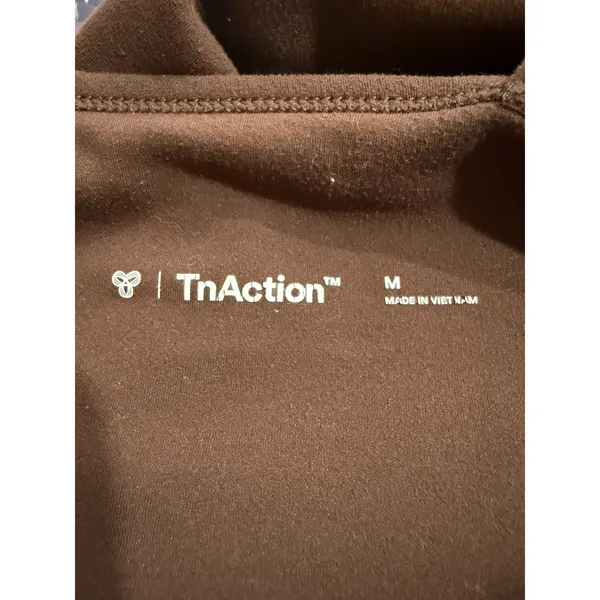 TnAction Aritzia Womens Brown Adjustable‎ Strap Athletic Bodysuit Romper Size M - Image 5