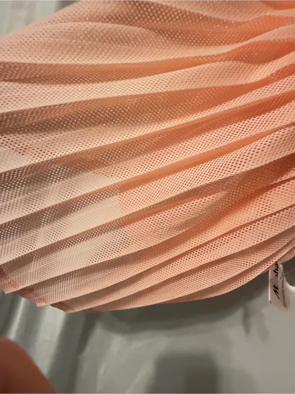 FREE PEOPLE Rally Ruffle Mini Skirt in Pastel Peach Size XS/S NWT - Image 11