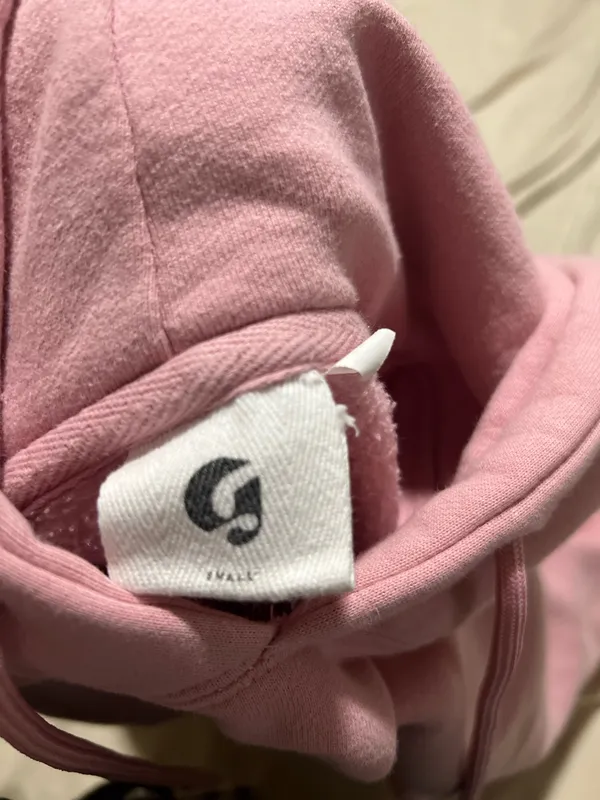 Glossier Hoodie Pink Size L - Image 8
