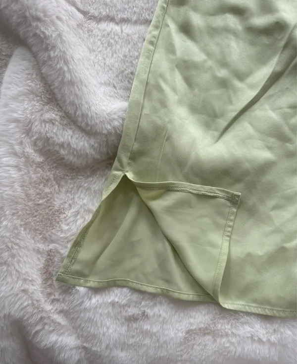 Irena Princess Polly Mini Dress Strapless Green - Image 3