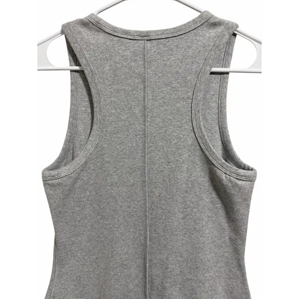 Aritzia TNA Quartz Ribbed Bodycon Mini Dress Heather Gray Women's‎ Size Large - Image 4